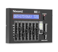 BeamZ BZ14 - Mini controlador DMX de 14 canales con 7 faders y masterfader | Mini controlador DMX de 14 canales con 2 bancos de 7 faders y masterfader, ideal para principiantes en la iluminación DMX