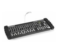 BeamZ DMX384 Controlador DMX de 384 canales (entradas MIDI USB, 30 bancos con 9 escenas programables, 6 chases, 16 faders, control luces profesional)