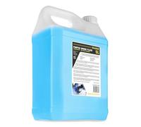 BeamZ FSMF5D Liquido de humo ECO Super-Densidad fabricado con base de agua, sin productos químicos ni tóxicos, no deja residuos, el líquido es de color azul pero produce humo blanco/gris, 5 litros