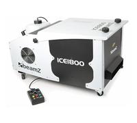 BeamZ ICE1800 - Máquina de Humo pesado o bajo con hielo, control por DMX, potencia de 1800 W, maquina de Humo pesado profesional niebla densa sobre el suelo, deposito de 2,5L, Ideal para Halloween