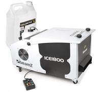 BeamZ ICE1800 MKII máquina de niebla bajo con 5L de líquido, máquina de 1800 vatios con mando a distancia por cable, máquina de humo para niebla de suelo, fiesta, cumpleaños, Halloween y fiestas