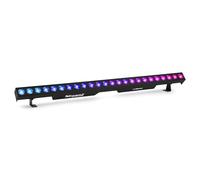 BeamZ LCB244 LED BAR - 24 x 4W RGBW - 8 secciones controlables - Foco LED interior y exterior con DMX, RDM, modo música y programas automáticos - Luces para fiesta y discoteca profesionales