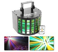 BeamZ Mini Butterfly II LED Derby, Efecto de luz de DJ, Espectáculos preprogramados, Juego de luces LED, Mando a distancia, Multicolor, Techo/pared, Rotación automática/rítmica