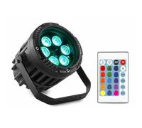 BeamZ PRO Foco PAR BWA63 LED - 6 x 3 W Foco PAR LED de Exterior - IP65 Impermeable - Iluminación de Escenario con Carcasa de Aluminio - Luz de Discoteca Luz de Fiesta - Iluminación de Jardín