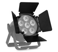 BeamZ Professional BAC32B barndoor para serie BAC32 PAR, accesorio con 4 paneles ajustables, controla el haz de luz, compatible con BAC320 BAC322 BAC324, estructura metálica resistente