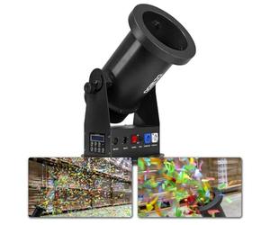 BeamZ Professional CC1200 - Lanzador De Confeti De 1500 W, Cañón De Confeti Eléctrico con Mando a distancia, ideal para Bares, Discotecas, Conciertos, Bodas, Celebraciones, Fiestas