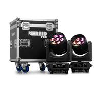 BeamZ Professional Nereid760 Pack 2 cabezas móviles Bee Eye IP65 con flightcase