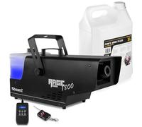 BeamZ RAGE1800SNOW Máquina de Nieve 1800W - Incluye 5L de Líquido, Mando Inalámbrico y con Cable, Tanque Grande, Efecto Invernal Profesional para Eventos, Escenarios y Decoración Navideña