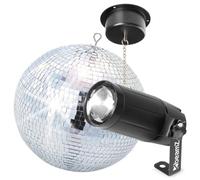 BeamZ Set de bola de espejos con foco y motor