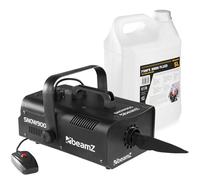 BeamZ SNOW900 máquina de nieve 900W con control remoto y 5L de líquido, efecto nieve realista para fiestas, Navidad y eventos, proyección potente y continua