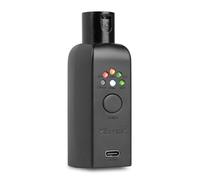 BeamZ WD1M-5 EazyLink - Transmisor DMX inalámbrico 5 pin con batería recargable USB-C, dongle DMX para iluminación profesional sin cables compatible con sistemas DMX escenario DJ, color negro