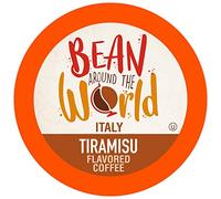 Bean Around The World Tiramisú - Juego de 40 cafés aromatizados compatibles con los cerveceros Keurig K Cup 2.0
