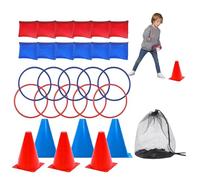 Bean Bag Game Sets, Carnival Outdoor Games, Soft Cones Yard Lawn Game, Fun and Interactive Party Set, Perfect for Backyard, Picnic, Birthday, and Family Activities