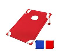 Bean Bag Toss Game, Portable Cornhole Board Set, Space-Saving Folding Toy with Carry Bag, Fun Tossing Activity for Toddler Indoor Outdoor Play Yard Beach Lawn Party, 22.83x20.08x7.2 Inches