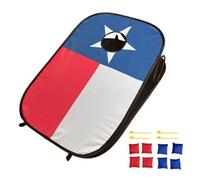 Bean Bag Toss Game Set - Juego de 8 pufs con tabla de cornhole, plegables, para interior y exterior, bolsillos para granos, perfectos para deportes escolares, juegos de carnaval