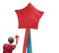 Bean Bags for Tossing, Star Shaped Throwing Toys with Colorful Ribbons, Cloth, Quartz Sand Fun Toss Game Weights for Carnival Camping Classroom Indoor Play Outdoor Activities Recreation Beach, 9x9x3cm