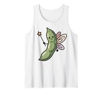 Bean Fairy Madrina Edamame Bean Lover Humor Vegano Camiseta sin Mangas
