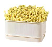 Bean Sprout Seedling Trays - Germination Pots For Yellow Green Bean Sprouts | Ħydřoponic Water Culture Vegetable Sprouting Box | Home Gardening