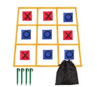 Bean Toss Kit - Configuración de juego en interiores, recursos de juego clásicos, atractivo patio deportivo | Placa de destino duradera en estilo Cornhole, diseño compacto y fácil de transportar para