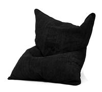 Beanbags Corduroy (No Filler) Bean Bag Chair Cover Giant Bean Bag Bed Square Bean Bag Chair Comfortable and Durable -Living Room & Bedroom Furniture For Adult, Couples, Guest(Black)