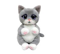TY Morgan Gato Beanie Bellie Regular 6" | Beanie Baby Peluche Suave | Coleccionable Peluche Peluche Acogedor