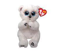 Beanie Bellies Wuzzy White Bear