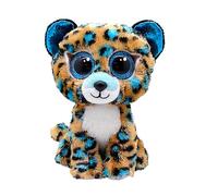 TY Cobalt Leopard Beanie Boo Regular 6" Beanie Baby Soft Plush Toy Collectib