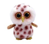 Ty Peluche Beanie Boo Whoolie Spotted Owl – 15 cm – Blanco/Marrón – Pequeño