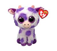 Ty Beanie Boo Ethel - Vaca púrpura manchada - 6 Pulgadas