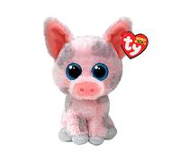 Ty Beanie Boos - Hambo el tierno Cerdito con Ojos Azules Brillantes, el Peluche con Ojos Grandes Brillantes - 15 cm - T37318