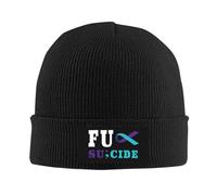 Beanie Concientización sobre La Prevención del Suicidio Gorro Invierno Slouchy Elástico Gorros De Punto para Adulto Niñas Correr