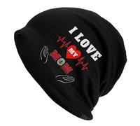 Beanie Gorro de Punto Amo a mi mamá peruana Bandera peruana Antiviento Gorro Ciclismo Cálidos Sombreros de Invierno para Running Mujer Hombre