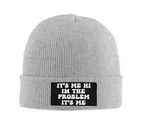 Beanie Gorro de Punto Hola, Soy yo, Problema Hipster Gorro Invierno Cómodo Sombrero Tablista para Hombre Adulto Corriendo