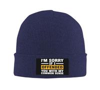 Beanie Gorro de Punto Lo Siento si te ofendí al Usar Hechos. Transpirable Gorro de Invierno Térmica Sombreros de Invierno para Hombre Ciclismo Running