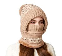 Beanie Hat - Gorro para mujer, 56 - 58 cm | Cuffed Beanies, Warm Soft Knitted Adjustable Fashion with Windproof Design,for Outdoor Cycling, Skiing, Winter Warm Knit Hats WomenBeanie Travel, caqui