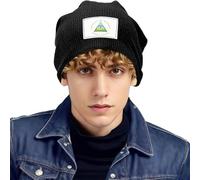 Beanie Hombre Mujer con Forro Polar Nicaragua Bandera Nacional Gorro De Invierno Cálido Térmico De Punto Waffle Knit Skull Cap para Outdoor Trabajo Deporte Running