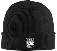 Beanie Hoy Solo Hablo con Jesús. Amor Cristiano. Termicos Gorros Slouchy Gorro Invierno para Mujer Deportes Ciclismo