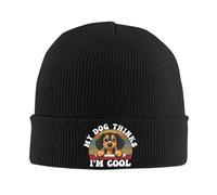 Beanie Mi Perro Piensa Que Soy Un Perro Salchicha Genial Gorro Slouchy Transpirable Cálido Gorra para Mujer Correr Hombre