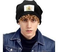 Beanie para Hombre Y Mujer con Gran Bretaña E Irlanda del Norte Bandera Nacional Gorro Running Skull Cap Ligero De Punto Waffle Knit Térmico Gorro De Trabajo Invierno Unisex Talla Única