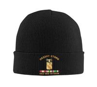 Beanie Veteranos De La Operación Tormenta del Desierto del Cuerpo De Señales De EE. UU. Termicos Gorros Invierno Suave Gorro De Punto para Mujeres Hombre Adulto