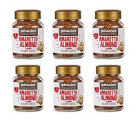 Beanies Amaretto - Café instantáneo con sabor a almendra 50 g, paquete de 6
