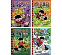 Beano Dennis & Gnasher Series 4 Books Collection Set By Beano Studios & I. P. Daley(The Bogeyman of Bunkerton Castle, The Abominable Snowmenace, Attack of the Evil Veg, Super Slime Spectacular)