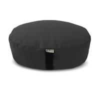 Bean's ZAFU - Cojn de suelo para meditacin - Almohada ovalada de algodn negro para yoga Zen - Estilo tibetano para asiento de oracin arrodill