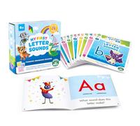 Beanstalk Books: My First Letter Sounds - Juego de 26 libros de imágenes ABC, aprende formas del alfabeto, crea conciencia fonémica, educación de lectura temprana para niños