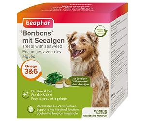 beaphar Algas Caramelos para Perros | erlies de Fuga de Perros | Perro Aperitivos con Omega 3 6 9 | para favorecer la Flora Colon | sin aditivos Artificiales | 245 g