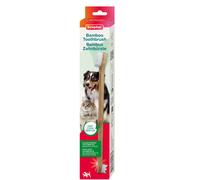 Beaphar BAMBOO TOOTHBRUSH: cepillo de dientes de bambú con dos cabezales