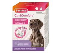 Beaphar CaniComfort Excellence, Feromonas para Perro, Reduce el Estrés y los comportamientos no deseados, Antiestrés, Solo en casa, Miedos, Ruidos Fuertes, Adopción, Difusor y Recarga, 48 ml