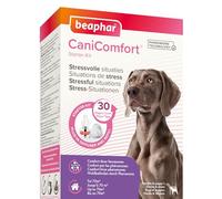 Beaphar | CaniComfort Kit Difusor y Recambio Antiestres Perros 48ml | Antiestres con Feromonas |Reduce Estrés y Ansiedad|Miedos, Quedarse Solo, Nuevo Hogar, Ladridos, Ruidos Fuertes, Conflictos | 48ml