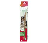 Beaphar Cepillo de Dientes Bambú 1 Pieza - Cepillo de Doble Cara para Perros y Gatos