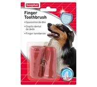 Beaphar Cepillo Dental de Dedo para Perros y Gatos -Limpieza Suave y eficaz - 2 Unidades